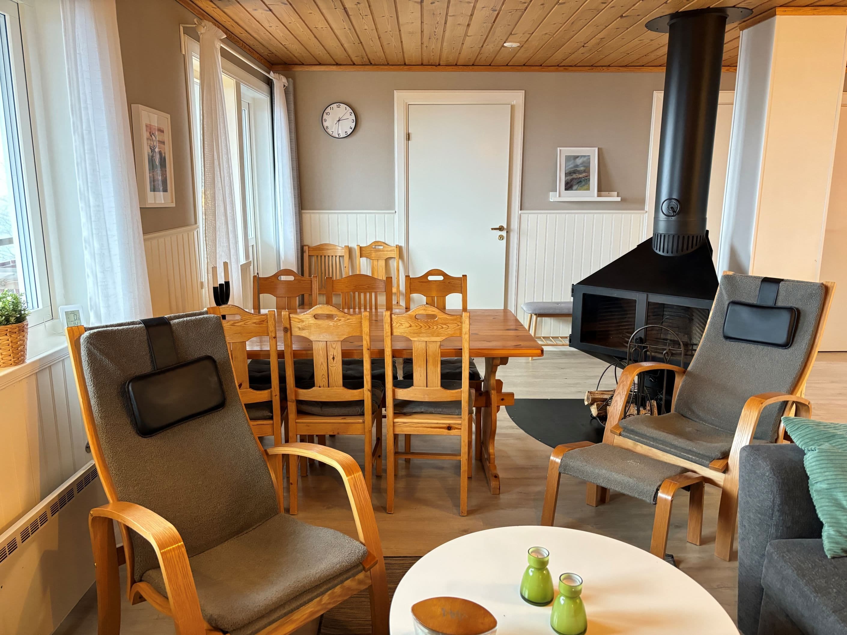 Allrum med kamin