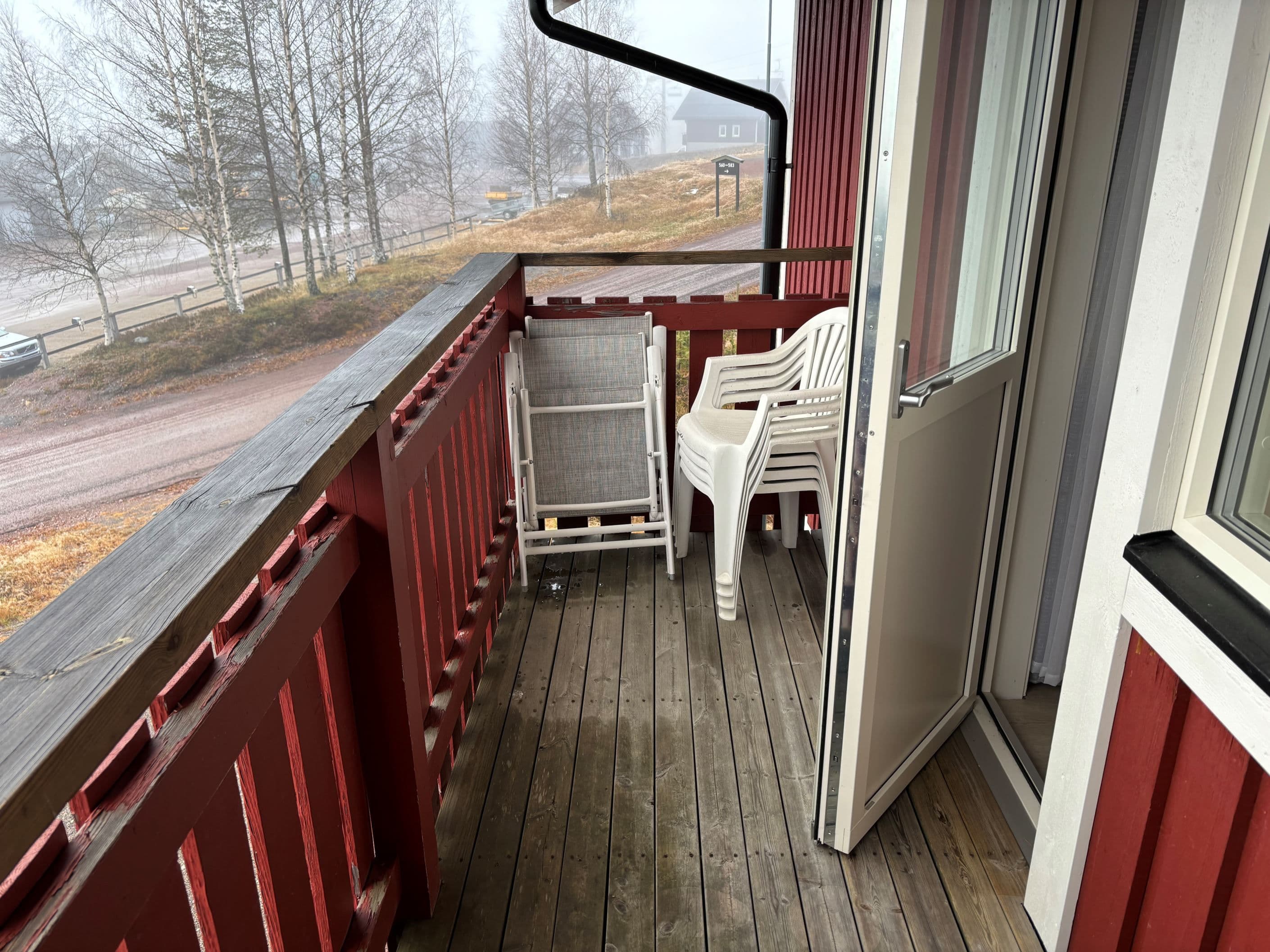 Uteplats även på balkongen