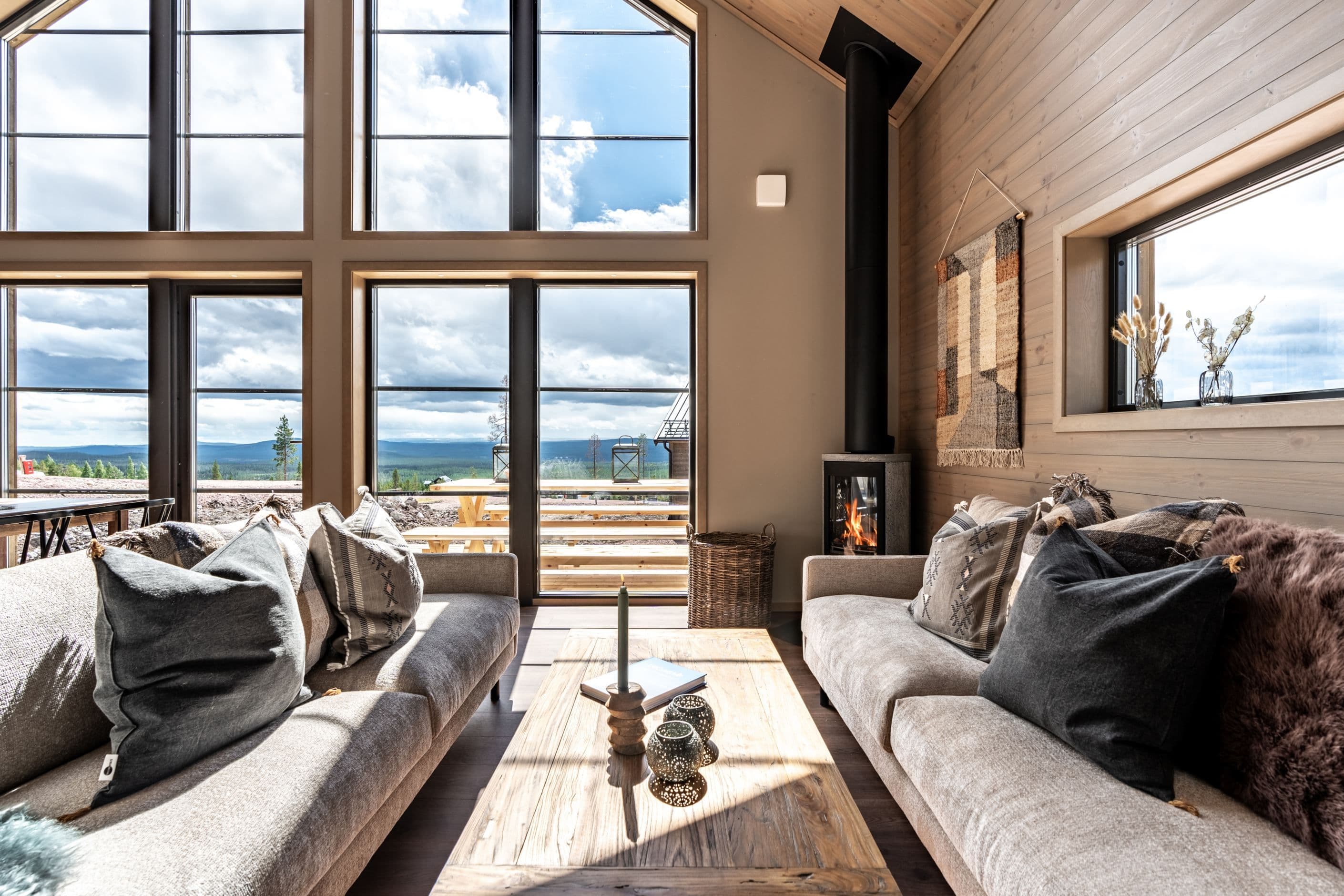 Del av allrum, foto fjällvilla