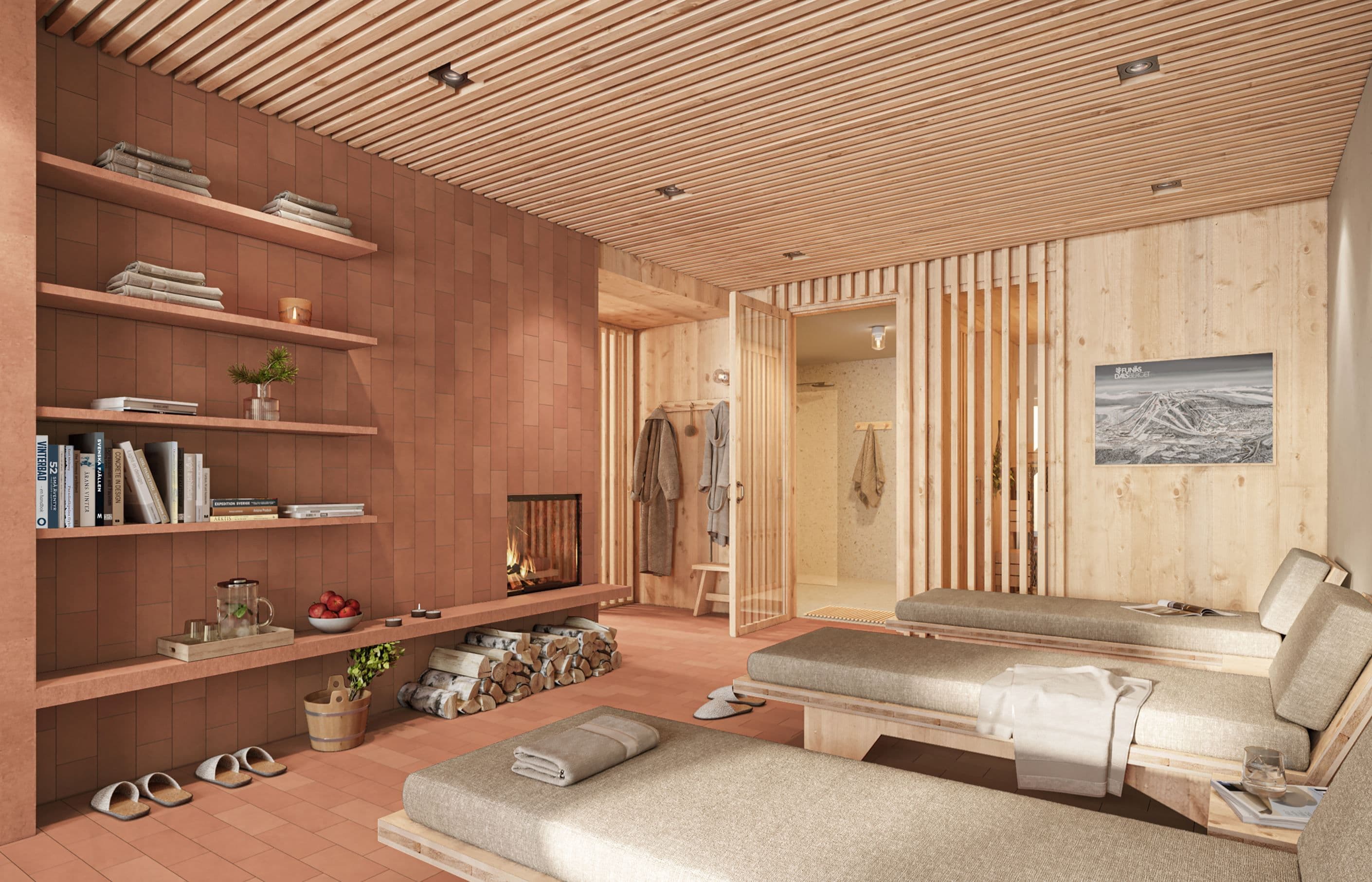 Rendering gemensam spa och relax